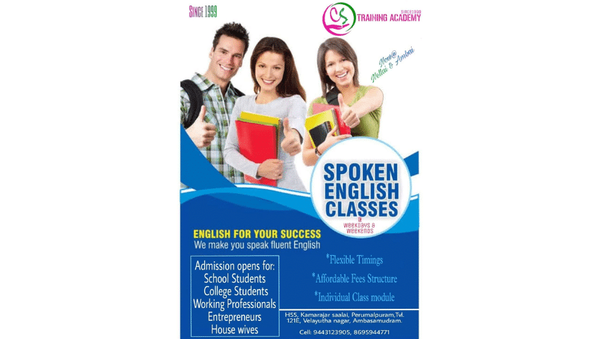 Spoken English Classes in Ambasamudram | CS Training Academy