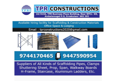 Best Scaffolding Material Rental in Ernakulam Kochi Aluva Tripunithura Kaloor Edappally