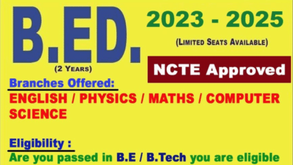 Direct Admission Assured Result B.Ed / LLB Approved by UGC / DEB / AICTE / BCI / MHRD Universities