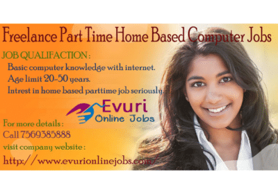Freelance Part Time Home Based Computer Jobs | Evuri Online Jobs