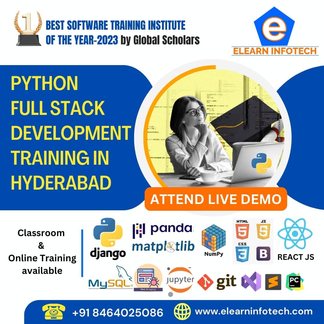Full Stack with Python Django Training in Hyderabad | Elearn Infotech