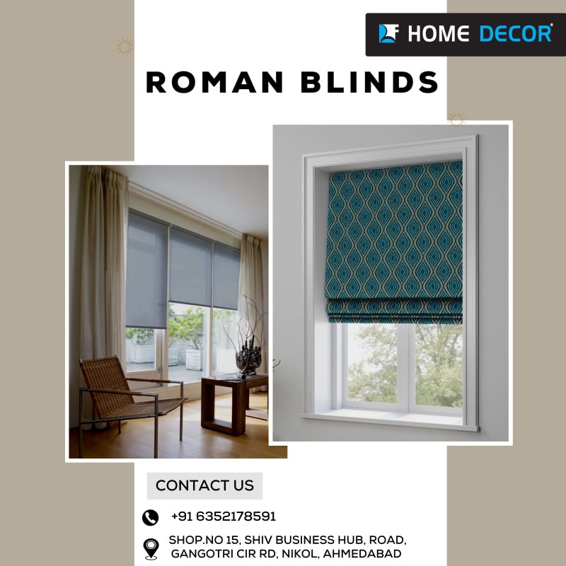 Home Decor with Roman Blinds