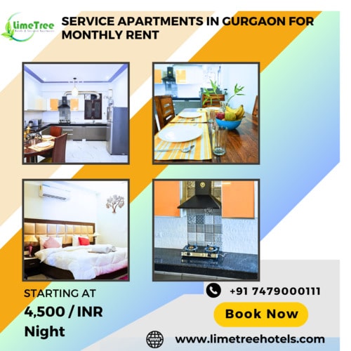 Service Apartments in Gurgaon For Monthly Rent | Lime Tree Hotels