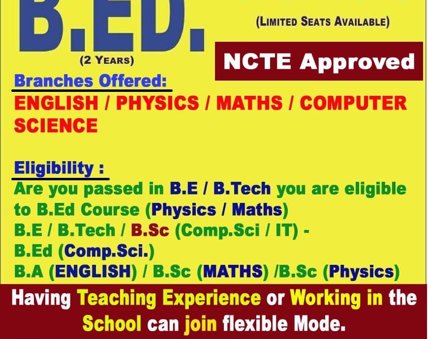 Direct Admission Assured Result B.Ed / LLB Approved by UGC / DEB / AICTE / BCI / MHRD Universities