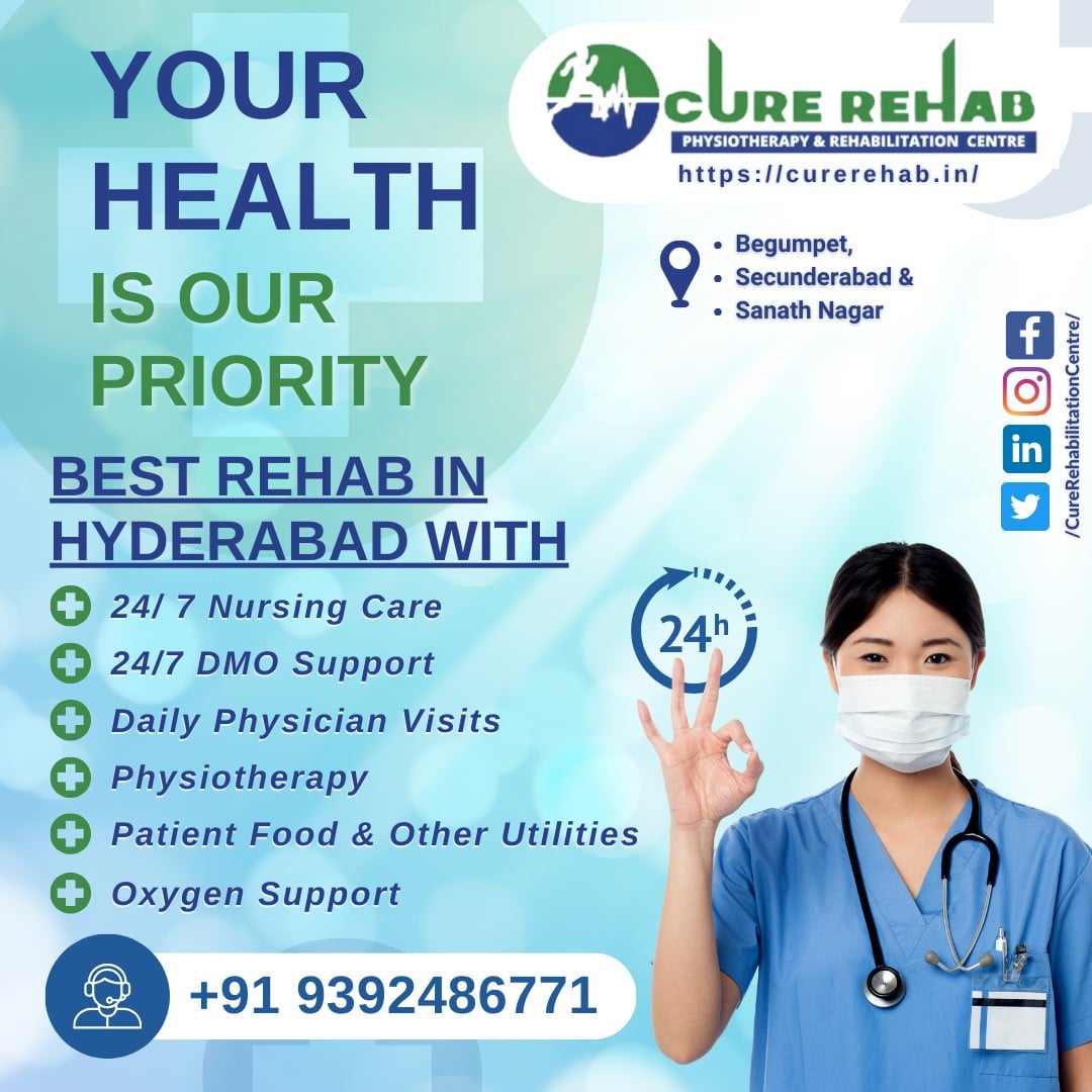Cure Rehab Rehabilitation Centre in Marredpally | Cure Rehab Rehabilitation Centre in Begumpet