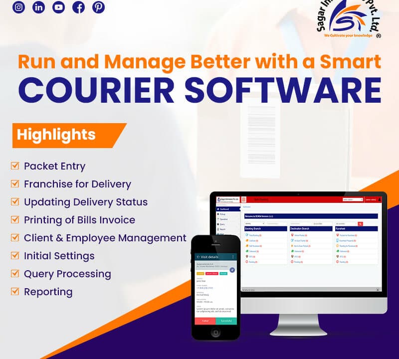 Software For Optimizing Courier Operations | Sagar Informatics