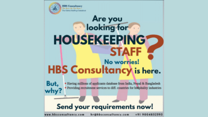 Looking-For-Housekeeping-Staff-From-India-and-Nepal-HBS-Consultancy