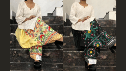 Phulkari-Handwork-Embroidery-Cotton-Salwar-Queenley