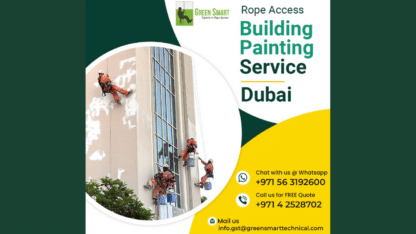 Rope-Access-Building-Painting-Service-in-Dubai-Green-Smart-Technical