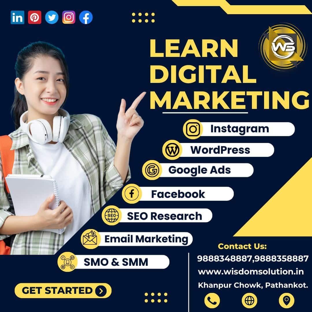 Best Digital marketing Course in Pathankot | Wisdom Solution