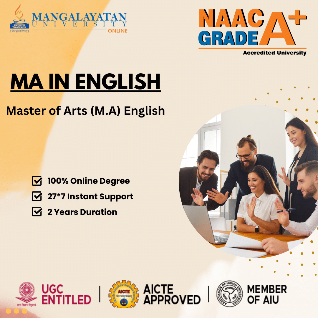 Master of Arts MA English | Mangalayatan University