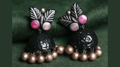 Hand-Carved-Designer-Butterfly-Terracotta-Jumkha-Medium-Size-in-Delhi-Aakarshan
