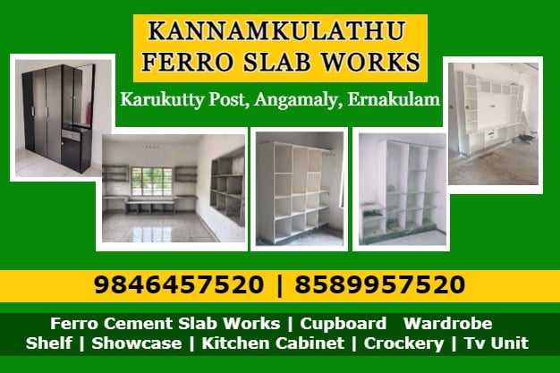 Ferro Cement Bedroom Wardrobe Works in Kakkanad