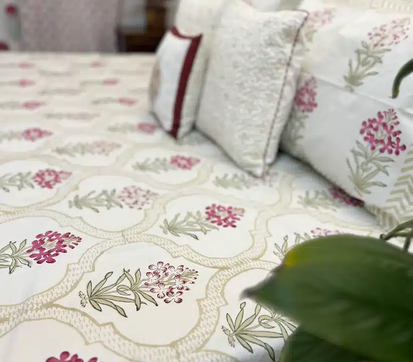 Handmade and Hand Block Bedsheet with King Size and Super King Size | Indieroots Jaipur