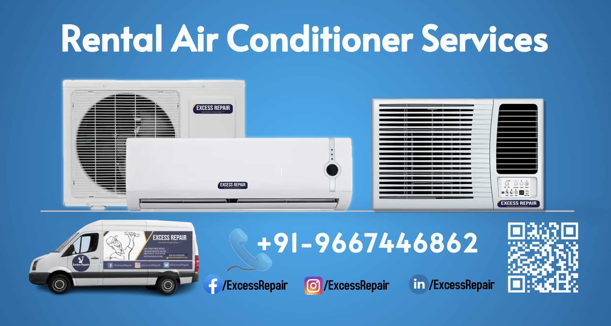 Rental AC Services in Indirapuram Ghaziabad Excess Repair