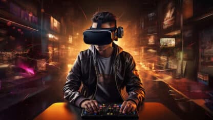 person-using-futuristic-virtual-reality-headset-video-games_23-2151133290