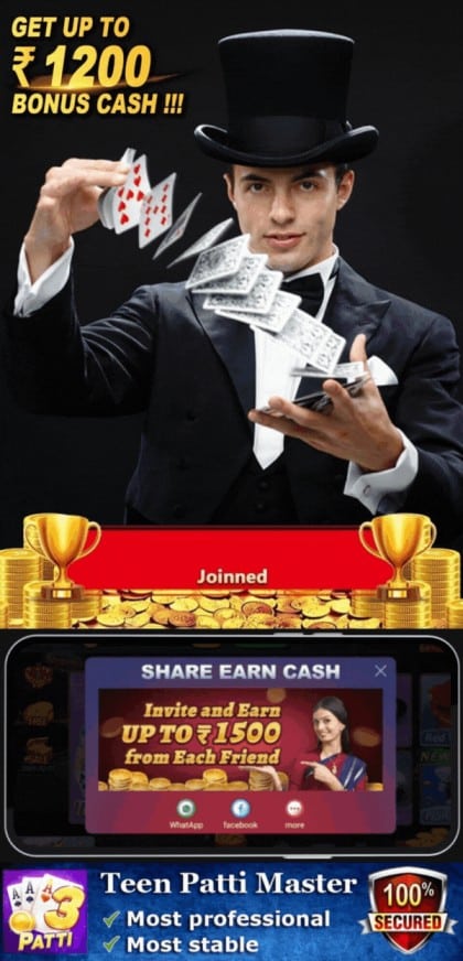 Teen Patti Master 2023 - Download and Get ₹1400 Cash and Win Money