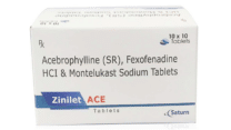 Acebrophylline Montelukast Sodium and Fexofenadine Hydrochloride Tablet | Zinilet Ace