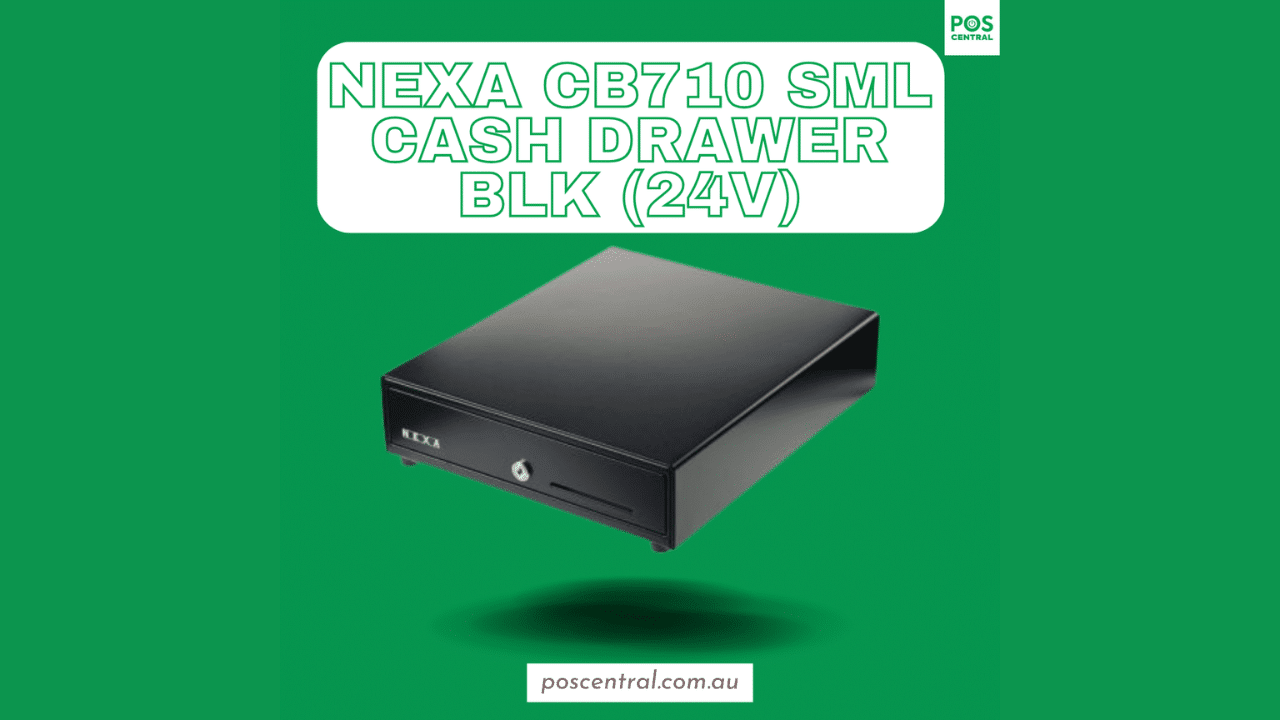 Compact Nexa CB710 Cash Drawer – Perfect For Retail, 4-Note/8-Coin, 24V – Buy Now
