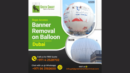 Rope-Access-Banner-Removal-on-Balloons-in-Dubai