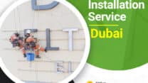 Rope Access Sign Board Cleaning Service in Dubai