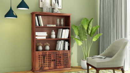Top-Wooden-Bookshelf-with-Doors-Designs