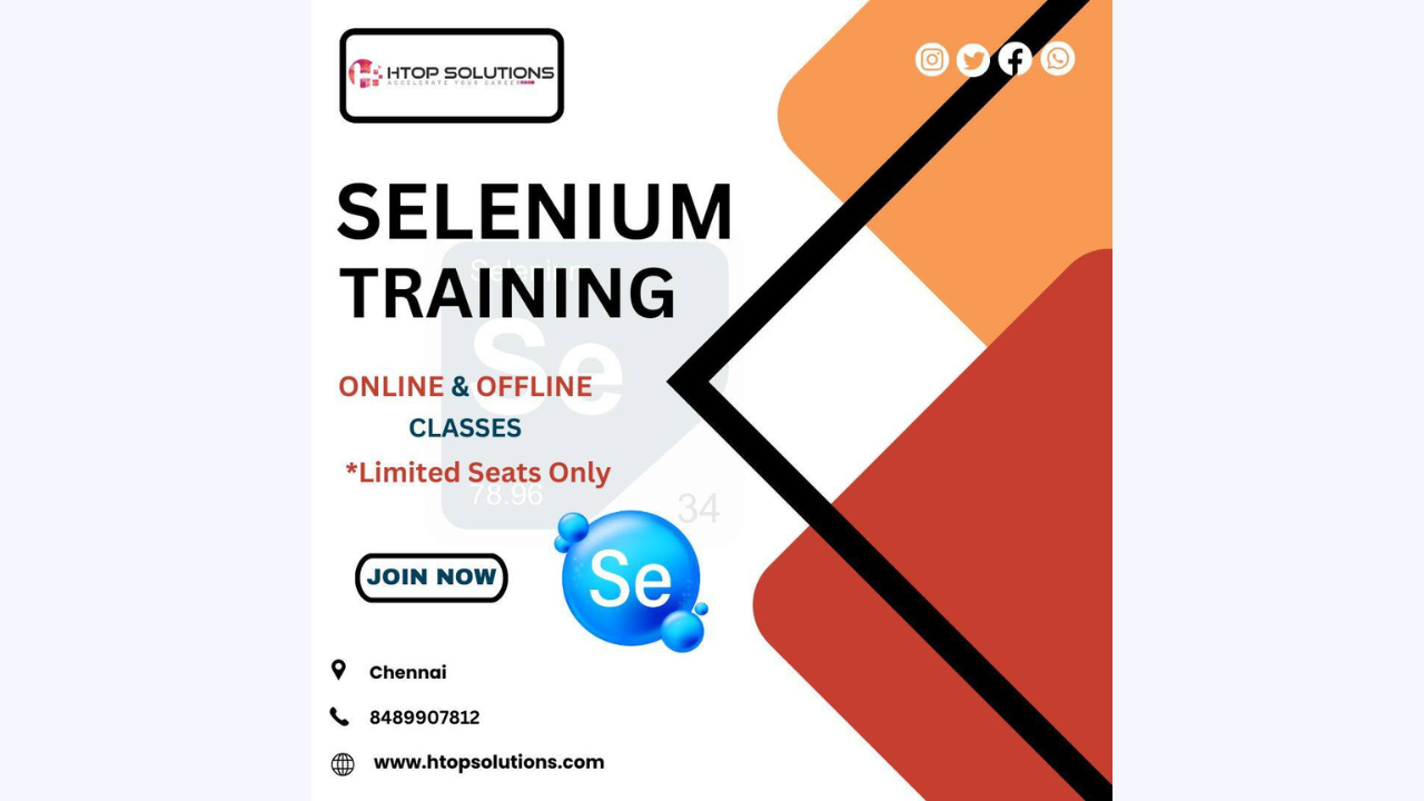 Selenium with Python Training in Chennai | Htop Solutions