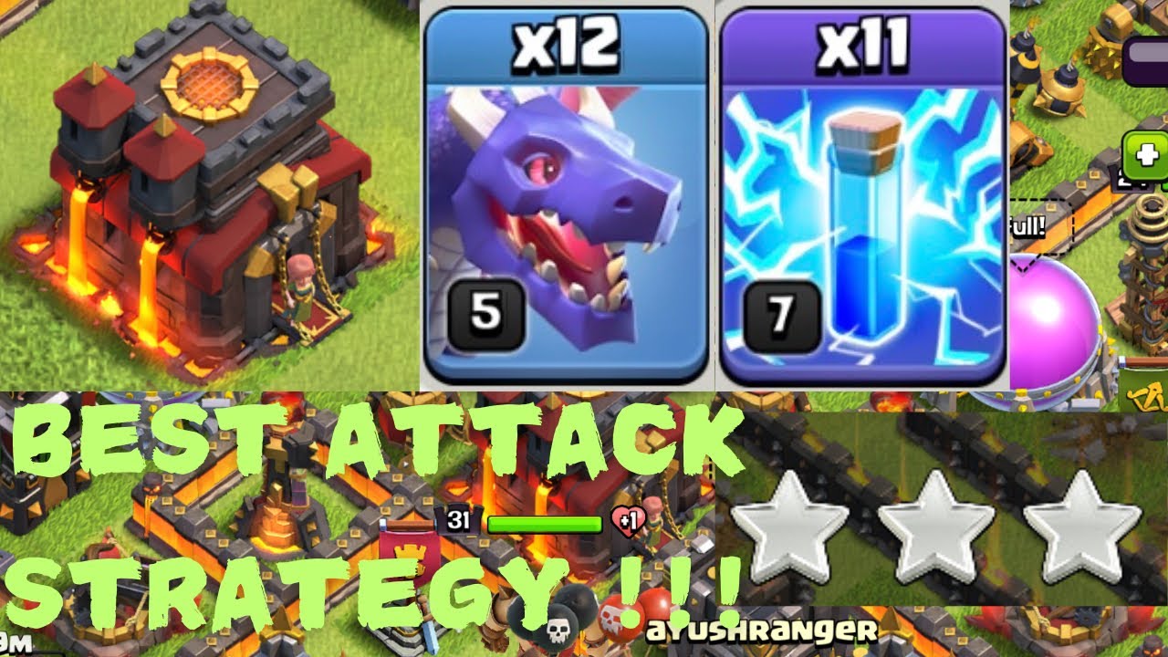 Clash Of Clans, Th10 Attack Strategy, Clasher Ayush