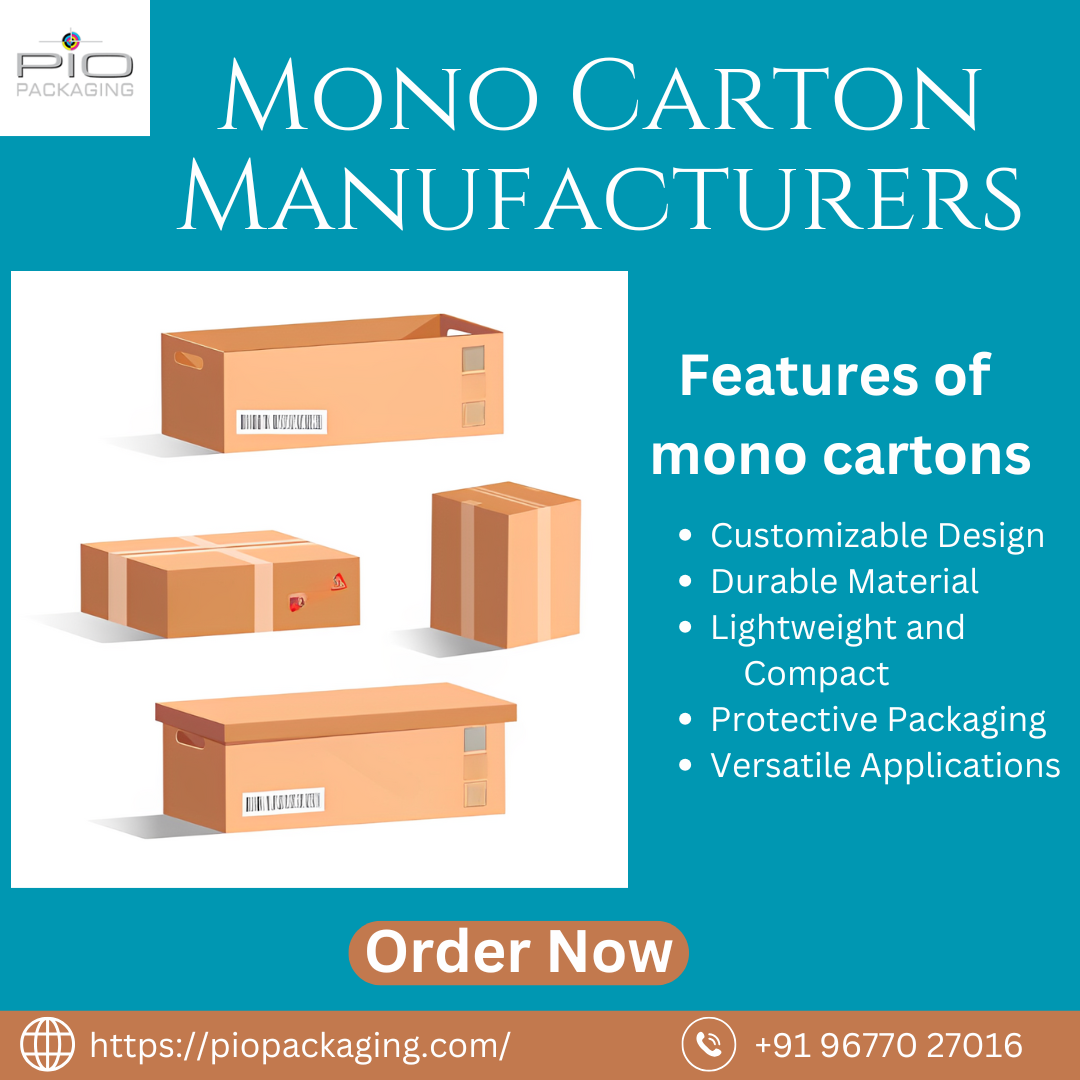 Manufacturers of Mono Cartons in Tamil Nadu