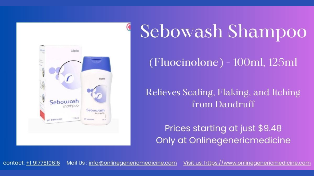 Remove Dandruff with Sebowash Shampoo – Available at Onlinegenericmedicine