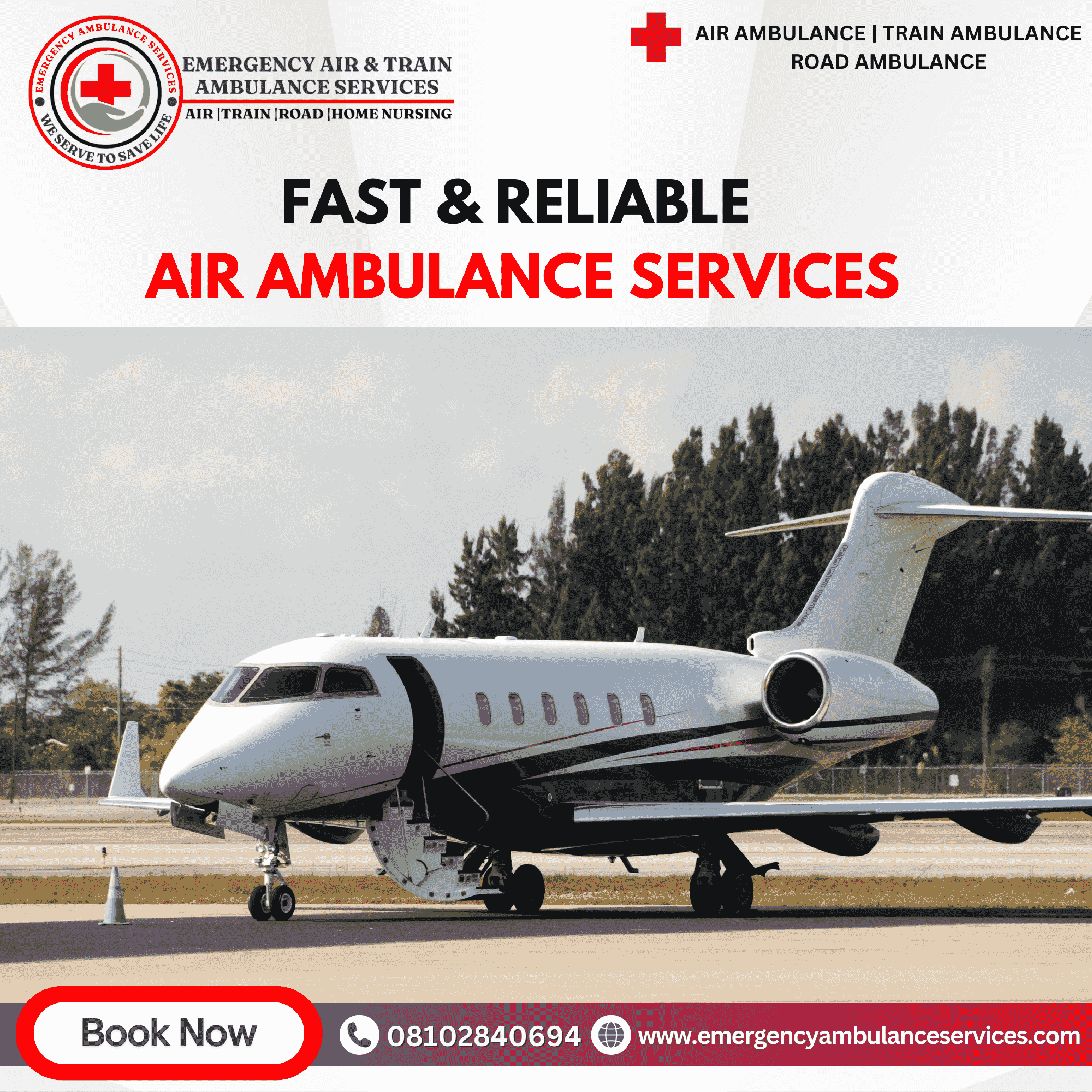 A Single Call Is Enough for Emergency Air Ambulance Services in Patna