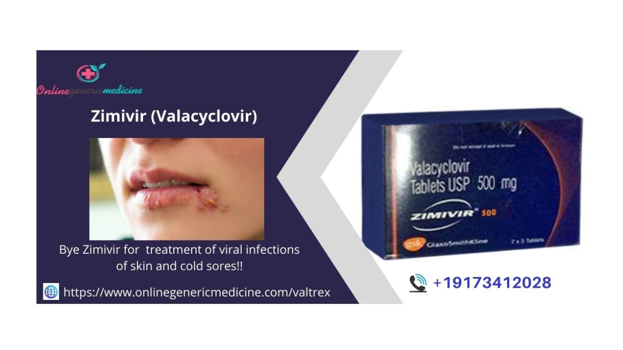 Buy Zimivir (Valacyclovir) is Used For l Treatment of Viral Infections