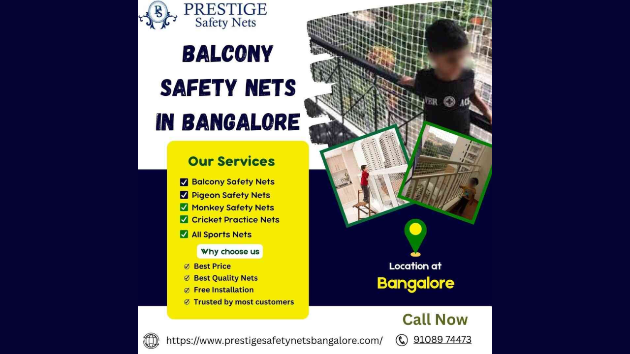 Durable & Affordable Balcony Safety Nets in Bangalore