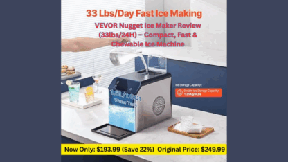 VEVOR-Nugget-Ice-Maker-33lbs24H-–-Compact-Fast-Chewable-Ice-Machine