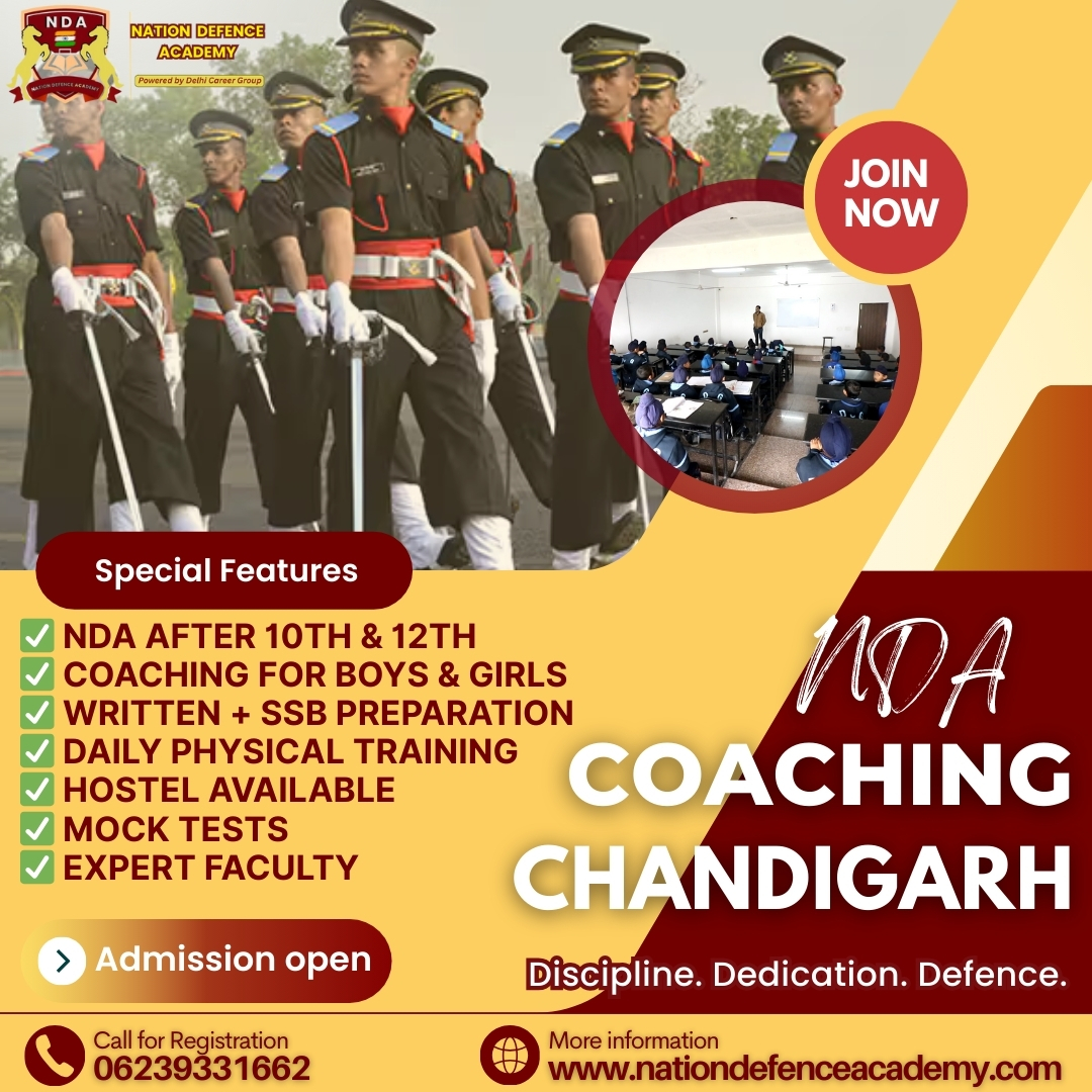 NDA Coaching with 12th in Chandigarh