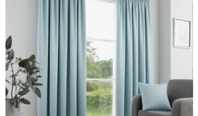George-Fusion-Galaxy-Duck-Egg-Dimout-Pencil-Pleat-Curtains-1