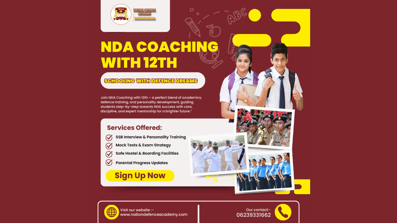 NDA Coaching With 12th in Delhi