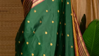 green-with-pink-mysore-silk-border-molkalmuru-silk-saree-mugilu-the-indian-motif-2