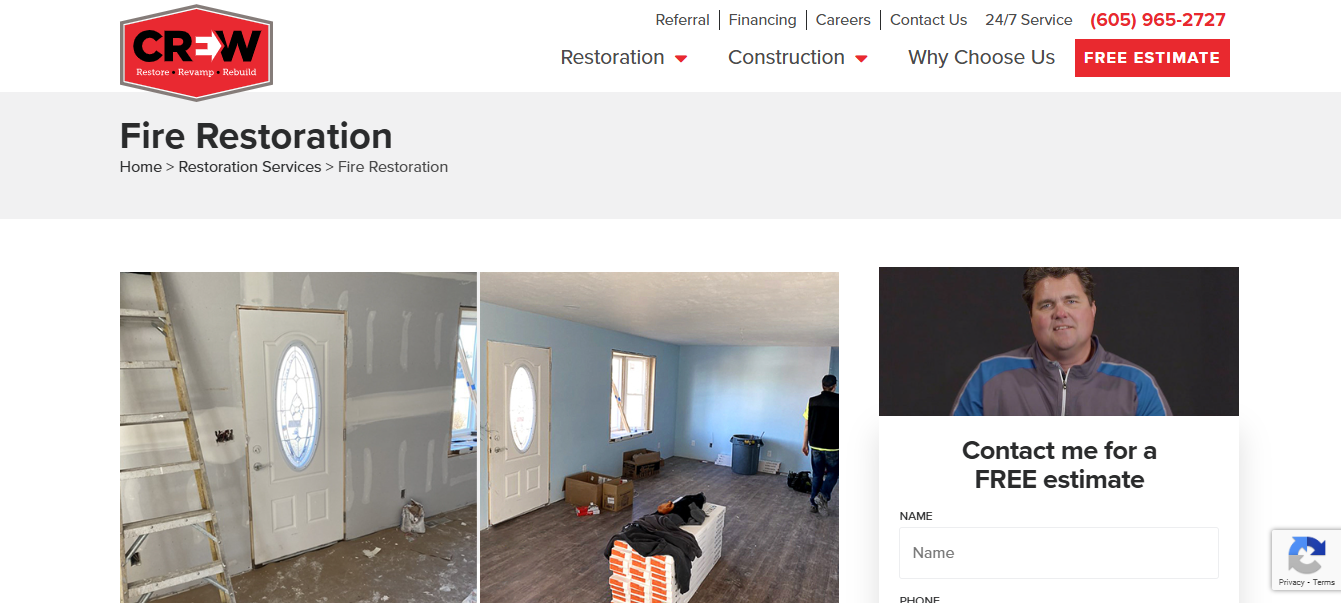 Crew Construction & Restoration | Fire Restoration Services