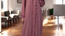 Soft Pink Abaya for Women | Elegant Daily Wear Abaya Available on Mirraw