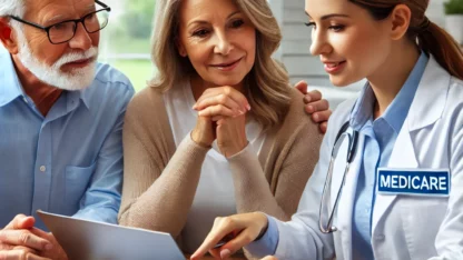 DALL·E-2025-02-28-16.17.00-A-professional-Medicare-advisor-sitting-at-a-desk-with-a-senior-couple-reviewing-health-insurance-plans.-The-advisor-is-explaining-different-Medicare