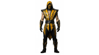 Scorpion-Mortal-Kombat-Costume-Ninja-Fighter-Suit-Cosplay