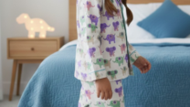 Girls Organic Cotton Night suit – Multicolor Elephant Print