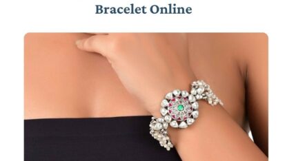 Buy-Designer-Kundan-Silver-Statement-Bracelet-Online