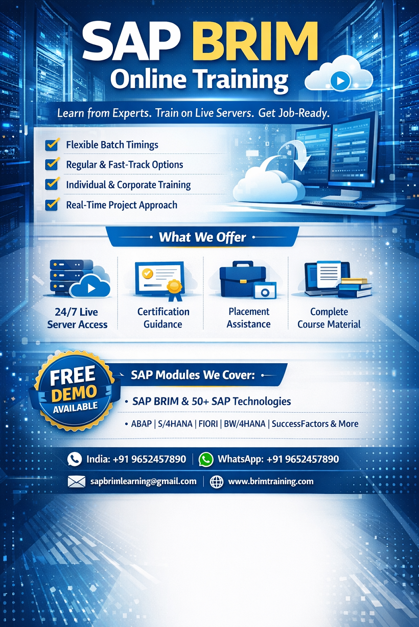 SAP BRIM Online Training In India