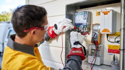 Field-staff-working-on-meter