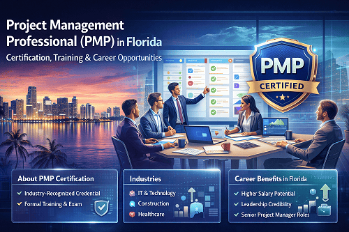 Project Management Professional (PMP) in Florida – Certification, Training & Career Opportunities