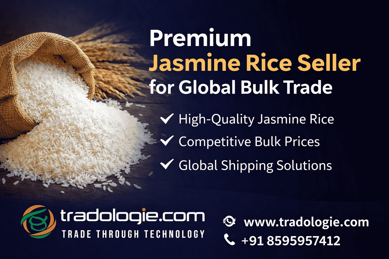 Premium Jasmine Rice Seller for Global Bulk Trade