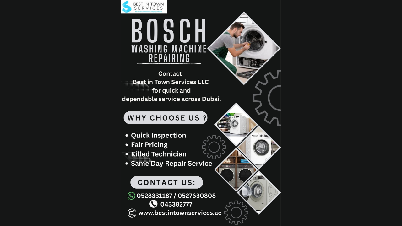 Bosch Washing Machine Repairing Service Dubai