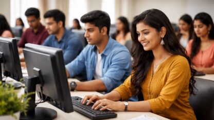 Collegestudentsatworkinthela